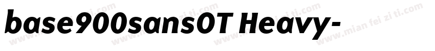 base900sansOT Heavy字体转换